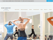 Tablet Screenshot of bodychemistrystudio.com